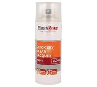 Plastikote 071005 Trade Quick Dry Clear Lacquer Spray Gloss 400Ml
