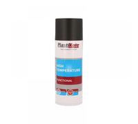 Plastikote 071018 Trade High Temperature Spray Paint Black 400Ml