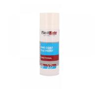 Plastikote 071026 Trade One Coat Spray Tile Paint Gloss White 400Ml