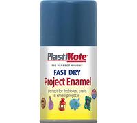 Plastikote 124S Dry Enamel Paint Harbour Blue Aerosol 100ml
