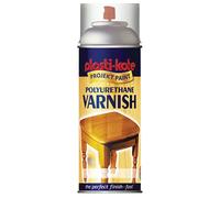 PlastiKote Varnish Spray PKT591 Polyurethane Clear Gloss 400ml