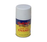 Plasti-Kote PKT102SF Fast Dry Enamel Aerosol White Matt 100ml