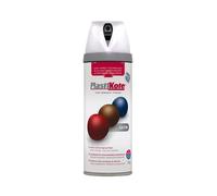 Plastikote 022101 Twist & Spray Satin White 400Ml