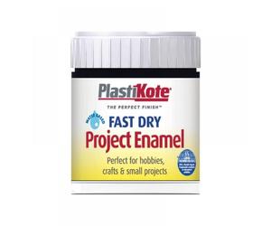 Plastikote 440001 Fast Dry Enamel Paint B1 Bottle Gloss Black 59Ml