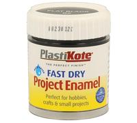 Plastikote 440002 Fast Dry Enamel Paint B2 Bottle Matt Black 59Ml