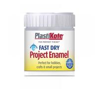 Plastikote 440035 Fast Dry Enamel Paint B35 Bottle Chrome 59Ml