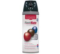 Plastikote 021100 Twist & Spray Gloss Black 400Ml