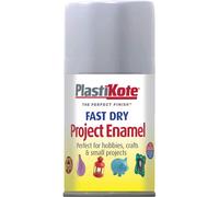 Plasti-Kote PKT109S Fast Dry Enamel Aerosol Aluminium 100ml