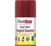 Plastikote 001340 Fast Dry Enamel Aerosol Metallic Red 100Ml