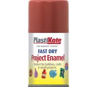 Plastikote 001122 Fast Dry Enamel Aerosol Nut Brown 100Ml