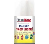 Plastikote 001020 Fast Dry Enamel Aerosol Gloss White 100Ml