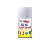 Plasti-Kote PKT102SF Fast Dry Enamel Aerosol White Matt 100ml