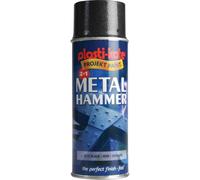 Plasti-Kote PKT2215 Metal Paint Hammer Spray Black 400ml