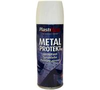 Plasti-Kote PKT1287 Metal Protekt Spray Satin White 400ml