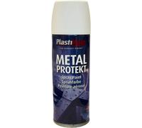 PLASTIKOTE METAL PROTEKT SPRAY PAINT 400ML BLACK WHITE GREEN GLOSS SATIN FINISH