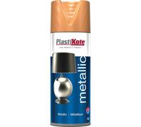 Plastikote Metallic Aerosol Spray Paint Flat Copper 400ml