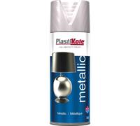 Plastikote 004402 Metallic Spray Brushed Nickel 400Ml