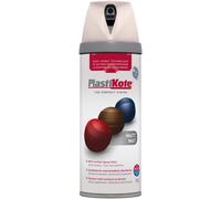 Plastikote 023103 Twist & Spray Matt Antique White 400Ml