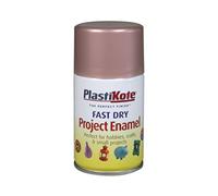 Plastikote PKT144S Fast Dry Enamel Aerosol Spray, Rose Gold, 100 ml, Pack of 1