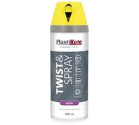 Plastikote 022125 Twist & Spray Satin Lime Green 400Ml