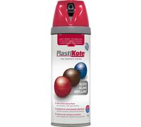 Plastikote 022107 Twist & Spray Gloss Bright Red 400Ml