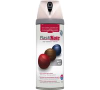 Plastikote 023103 Twist & Spray Matt Antique White 400Ml