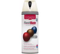 Plasti-Kote PKT22102 Twist & Spray Satin Porcelain 400ml