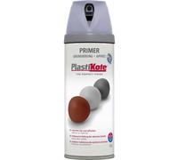 Plastikote Primer Aerosol Spray Paint Grey 400ml