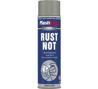 Plastikote 447794 Rust Not Spray Matt Aluminium 500Ml