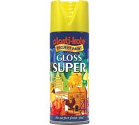 Plastikote 011115 Gloss Super Spray Yellow 400Ml