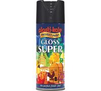 PlastiKote Spray 011100 Gloss Super Black 400 ml