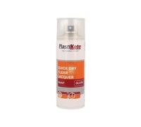 Plastikote Trade Quick Dry Clear Lacquer Spray Gloss 400Ml Plastikote Clear