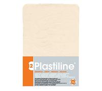 Plastiline 7150T - Plastiline Plate - Modeling Dough, High Precision - Modeling, Sculpting, Molding - Hardness 2 (soft) - 750g - Ivory shade. Made in France