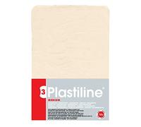 Plastiline 7155T - Plastiline sheet - Modelling clay, High Precision Modelling, Sculpting, Moulding - Hardness 3 (medium) - 750g - Ivory shade. Made in France