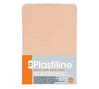 Plastiline 7250T - Plate of Plastiline - Modeling Dough, High Precision - Modeling, Sculpting, Molding - Hardness 2 (soft) - 750g - Rose de Naples shade. Made in France