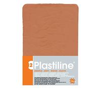 Plastiline 7350T - Plastiline sheet - Modelling Paste, High Precision - Sculpting, Moulding - Hardness 2 (soft) - 750g - Red ochre shade. Made in France