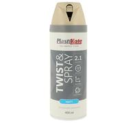 Plastikote Premium Matt Aerosol Spray Paint French Grey 400ml