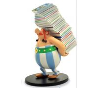 Plastoy Asterix & Obelix Obelix Figurine Carrying Comic Book Albums 01241