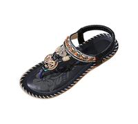 Plat Sandals Women Flip Flop, Open Toe Sandals For Women Summer, Breathable Beach Sandal Lightweight Boho Sandal Slip On Summer Shoes Soft Sole Shoes Comfortable Shoe Outdoor Walking Shoe