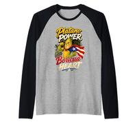 Platano Power Boricua Heart Puerto Rican Raglan Baseball Tee