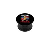 Platano Power Dabbing Banana Mascot Dominican Republic Flag PopSockets Adhesive PopGrip