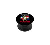 Platano Power Dominican Muscle Plantain Flag & Machete PopSockets Adhesive PopGrip