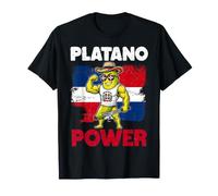 Platano Power Dominican Muscle Plantain Flag & Machete T-Shirt