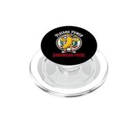 Platano Power Dominican Pride Muscular Banana Mascot PopSockets PopGrip for MagSafe