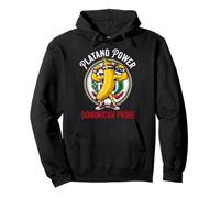 Platano Power Dominican Pride Muscular Banana Mascot Pullover Hoodie