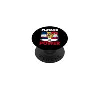 Platano Power Dominican Republic Flag Dabbing Banana PopSockets Adhesive PopGrip