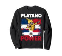Platano Power Dominican Republic Flag Dabbing Banana Sweatshirt