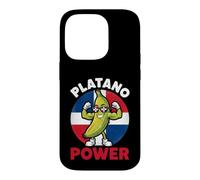 Platano Power Muscular Plantain Dominican Republic Flag Case for iPhone 14 Pro