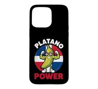 Platano Power Muscular Plantain Dominican Republic Flag Case for iPhone 15 Pro Max