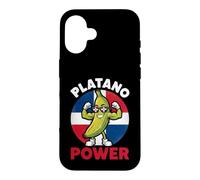 Platano Power Muscular Plantain Dominican Republic Flag Case for iPhone 16